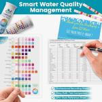 SJ WAVE 22 in 1 Water Test Kits - 125 Strips Drinking Water Test Kit, Home Tap and Well Water Tester for Bacteria pH Hardness Lead Iron Copper Chlorine Cyanuric Acid