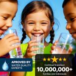 SJ WAVE 22 in 1 Water Test Kits - 125 Strips Drinking Water Test Kit, Home Tap and Well Water Tester for Bacteria pH Hardness Lead Iron Copper Chlorine Cyanuric Acid