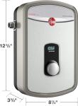 Rheem 240V Heating Chamber RTEX-13 Residential Tankless Water Heater, GRAY
