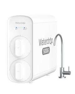 Waterdrop G5P500 Reverse Osmosis Water Filter, NSF/ANSI 58 & 372 Certified, 7 Stage Reverse Osmosis System, 500G RO Water Filtration System, 2:1 Pure to Drain, Reduces TDS PFAS, BPA Free