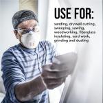 3M N95 Respirator 8511, 10 Pack, NIOSH-APPROVED N95, Features 3M COOL FLOW Exhalation Valve, Relief From Dusts & Certain Particles During Sanding, Pollen, Mold Spores, Dust Particles (8511DB1-A-PS)