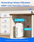 Waterdrop G3P800 Reverse Osmosis System, 800 GPD Fast Flow, NSF/ANSI 42 & 53 & 58 & 372 Certified, 3:1 Pure to Drain, Tankless Under Sink RO Water Filter System, LED Purifier, Smart Faucet