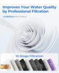 Waterdrop G3P800 Reverse Osmosis System, 800 GPD Fast Flow, NSF/ANSI 42 & 53 & 58 & 372 Certified, 3:1 Pure to Drain, Tankless Under Sink RO Water Filter System, LED Purifier, Smart Faucet