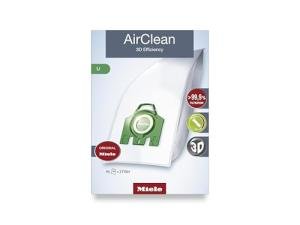Miele AirClean 3D U Vacuum Cleaner Bags, 4 Pack