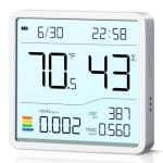 Tarinks 7-in-1 Air Quality Monitor Indoor, Air Analysis Apparatus, 5s Backlight Air Quality Meter for TVOC, HCHO, Temp, Hum, Temperature Humidity Monitor for Home, Office, Hotel