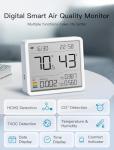 Tarinks 7-in-1 Air Quality Monitor Indoor, Air Analysis Apparatus, 5s Backlight Air Quality Meter for TVOC, HCHO, Temp, Hum, Temperature Humidity Monitor for Home, Office, Hotel