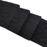 PAWZIDEA Activated Carbon Filter Replacement for Pet Waste Trash Cans Wall Mounted, 3.15"*3.15" Square Thick Deodorizing Carbon Filters, 4-Pack, Replace Every Month