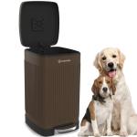 PAWZIDEA Activated Carbon Filter Replacement for Pet Waste Trash Cans Wall Mounted, 3.15"*3.15" Square Thick Deodorizing Carbon Filters, 4-Pack, Replace Every Month