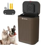 PAWZIDEA Activated Carbon Filter Replacement for Pet Waste Trash Cans Wall Mounted, 3.15"*3.15" Square Thick Deodorizing Carbon Filters, 4-Pack, Replace Every Month