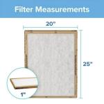 Filtrete 20x25x1 Air Filter, 3M MERV 1 HVAC AC Furnace Filter Replacement, 6-Pack (Actual Size 19.69x24.69x0.88 in)