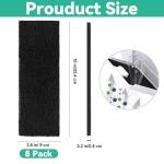 Lubise 8Pcs Carbon Filters Compatible with LR 3,Replacement Activated Charcoal Filters for Litter Box Carbon Premium Filters,Thickened and Durable,Eliminate Odor and Controls Moisture on Pet's Body