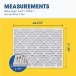 Aerostar 21.5x23.3125x1 MERV 8 Air Filter, Pleated AC Furnace HVAC Filters (21.5x23.3125x0.75), Electrostatically Charged for Allergies Dust Pet Dander Pollen Mold Lint, MPR 600 FPR 5, USA, 6 Pack