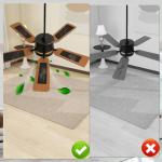 40 Pcs Ceiling Fan Filters for Blades, Fan Air Purifier Pads with Activated Coconut Shell Carbon, Universal Easy Stick Ceiling Fans Filter Fit for Common Household Office Contaminants