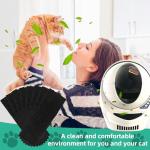 Lubise 8Pcs Carbon Filters Compatible with LR 3,Replacement Activated Charcoal Filters for Litter Box Carbon Premium Filters,Thickened and Durable,Eliminate Odor and Controls Moisture on Pet's Body
