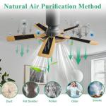 40 Pcs Ceiling Fan Filters for Blades, Fan Air Purifier Pads with Activated Coconut Shell Carbon, Universal Easy Stick Ceiling Fans Filter Fit for Common Household Office Contaminants