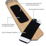 CarbonPur Activated Charcoal Ceiling Fan Filters 5-Pack - Made in USA Air Purifier Filters | Universal Fit | Eliminate Odors, Dust & Pollutants