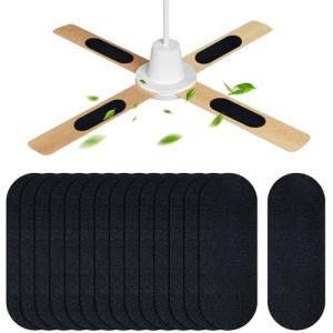 15 Pack Ceiling Fan Filters for Blades - Activated Coconut Carbon Air Purifier Pads, Universal Easy-Stick Blades Filters for Common Household Contaminants