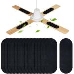 15 Pack Ceiling Fan Filters for Blades - Activated Coconut Carbon Air Purifier Pads, Universal Easy-Stick Blades Filters for Common Household Contaminants
