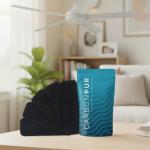 CarbonPur Activated Charcoal Ceiling Fan Filters 5-Pack - Made in USA Air Purifier Filters | Universal Fit | Eliminate Odors, Dust & Pollutants