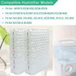 4-Pack Humidifier Filter Replacement for Equate, Humidifier Filter Replacement for ReliOn RCM-832 ProCare PCWF813 PCCM-832N