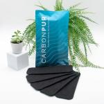 CarbonPur Activated Charcoal Ceiling Fan Filters 5-Pack - Made in USA Air Purifier Filters | Universal Fit | Eliminate Odors, Dust & Pollutants