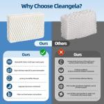 6 Pack WF813 Humidifier Filters Replacement for Equate Eqwf813 Eq-2119-Ul, Relion RCM-832 RCM-832N, ProCare PCCM-832N Cool Mist Humidifier Replacement Filter with 2 Pack Humidifier Tank Cleaners