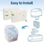 6 Pack WF813 Humidifier Filters Replacement for Equate Eqwf813 Eq-2119-Ul, Relion RCM-832 RCM-832N, ProCare PCCM-832N Cool Mist Humidifier Replacement Filter with 2 Pack Humidifier Tank Cleaners