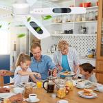 15 Pack Ceiling Fan Filters for Blades - Activated Coconut Carbon Air Purifier Pads, Universal Easy-Stick Blades Filters for Common Household Contaminants