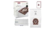 Miele HyClean Air CO Vacuum Cleaner Bags for Miele Guard M1 Vacuum Cleaners, XL Pack of 8 Vacuum Bags and 2 AirClean Exhaust Filters – 12909630