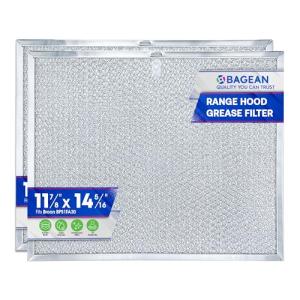 Bagean Stove Hood Vent Filter 11.8" x 14.3" BPS1FA30 - Compatible with NuTone Allure & Broan Range Hood Filter Replacement 99010299 - Fits QS1 QS2 30" Hoods - Blocks Grease & Filters Oven Air (2-Pk)
