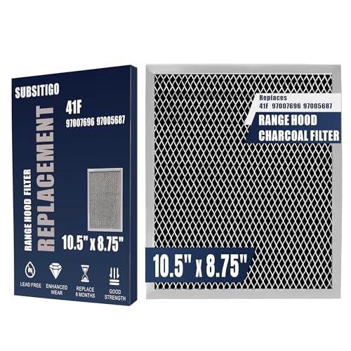 97007696 Range Hood Filter 41F Stove Vent Hood Filters for Kitchen Range Hood Filter Replacement Grease Mesh Grease & Charcoal Carbon Oven Vent Hood Filters by Size 10.5" x 8.8" 41F 10.5" x 8.75"