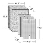Honeywell HEPA Air Purifier Filter Replacement Kit for HPA300, HPA3300, HPA5300, HPA8350 series Air Purifiers, Value Combo Pack Includes 3 HEPA R & 4 A Carbon Pre-Cut Pre-Filters