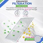 Bagean Stove Hood Vent Filter 11.8" x 14.3" BPS1FA30 - Compatible with NuTone Allure & Broan Range Hood Filter Replacement 99010299 - Fits QS1 QS2 30" Hoods - Blocks Grease & Filters Oven Air (2-Pk)