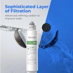 Waterdrop G3-2CFCB Filter, Replacement for Waterdrop G3-W & G3P600 & G3P800 Reverse Osmosis System, Pack of 2 G3-N1CF Filters and 1 G3-N3CB Filter, 1-Year Combo