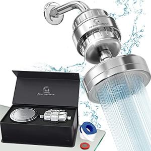 AquaHomeGroup Luxury Filtered Shower Head Set 20+3 Stage Shower Filter