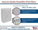 4-Pack Humidifier Wick Filters for Kenmore 14911