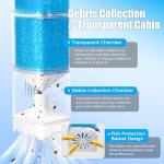 Aquarium Filter for 40-70 Gallons Tank, 225GPH Fish Tank Filters with Oxygenation, Wavemaker & Impurity Isolation, Multi-Functional Circulation System