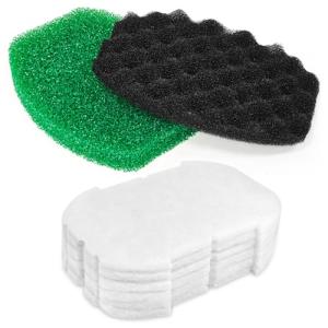 Pond Filter For Ponds Maintenance Kit For Aquagarden Inpond 5 In 1 600 Gallon Pond Pump - Foam Filters & Polymer Wool Pads 3-Stage Filtration, Fish Pond Filter Pads For Outdoor Ponds (Fit 600/900)