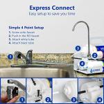 Express Water EZRO5 Countertop Reverse Osmosis Water Filtration System, Simple Set Up Faucet Filter, White