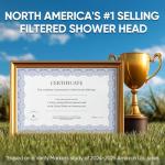 Cobbe Filtered Shower Head with Handheld, High Pressure 6 Spray Mode Showerhead with Filters, Water Softener Filters Beads for Hard Water - Remove Chlorine - Reduces Dry Itchy Skin, Matte Black