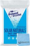 Diamond Crystal Solar Naturals Salt Crystals Water Softener Salt, 50 lb (1 Pack) Wholesalehome Cloth Included, Solar Naturals Salt Crystals for Water Softener