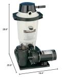 Hayward W3EC40C92S Perflex 1 HP Diatomaceous Earth Filter Pump System for Above-Ground Pools