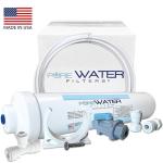 PureWater Filters Inline Water Filter Kit for Ice Maker with 1/4-Inch Direct Quick-Connect Fittings, Tubing and a T-Connector