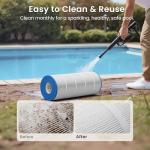 Future Way CC1500e Pool Filter Cartridge Replacement for Hayward XStream CC1500, Replace Hayward CCX1500RE, Pleatco PXST150, Unicel C-8316, 150 sq.ft