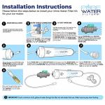 PureWater Filters Inline Water Filter Kit for Ice Maker with 1/4-Inch Direct Quick-Connect Fittings, Tubing and a T-Connector