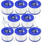 SLSM Screw-in Hot Tub Filter Cartridges Replacement for All RELXTIME, ALEKO, Wejoy, Aquaspa Spa,Clever Spa Filter,Threaded Filter for Inflatable Hot Tubs & Massage Pools (8 Pack)