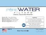PureWater Filters Inline Water Filter Kit for Ice Maker with 1/4-Inch Direct Quick-Connect Fittings, Tubing and a T-Connector