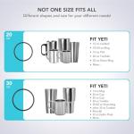 Rubber Seal Replacement Gasket for Yeti Lid, Leak-proof O Ring Replacement Compatible with YETI 30/32 oz Tumbler, 14 oz Mug and 35/42 oz Straw Mug, 4 Packs