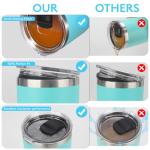 Rubber Seal Replacement Gasket for Yeti Lid, Leak-proof O Ring Replacement Compatible with YETI 30/32 oz Tumbler, 14 oz Mug and 35/42 oz Straw Mug, 4 Packs