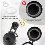 Tinoaly 6pcs Gasket Replacement for TAKEYA Actives, Silicone Sealing O Ring Leak-Proof Water Bottle Lid Seal Parts Compatible with 18oz, 22oz, 24oz, 32oz, 40oz Water Bottles